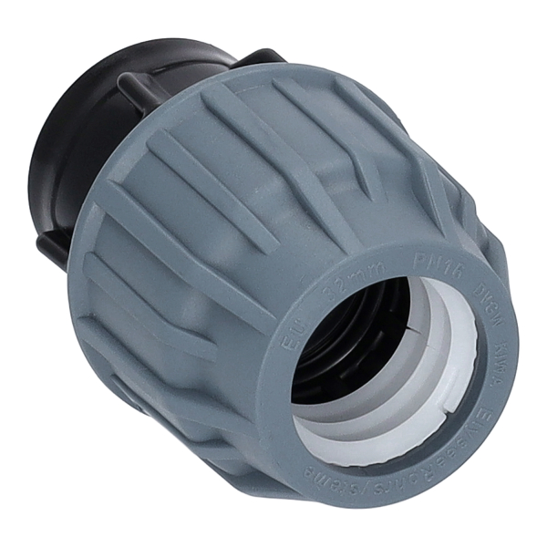 Produktfoto auf weißem Hintergrund. Klemmkupplung IG. Klemmansicht